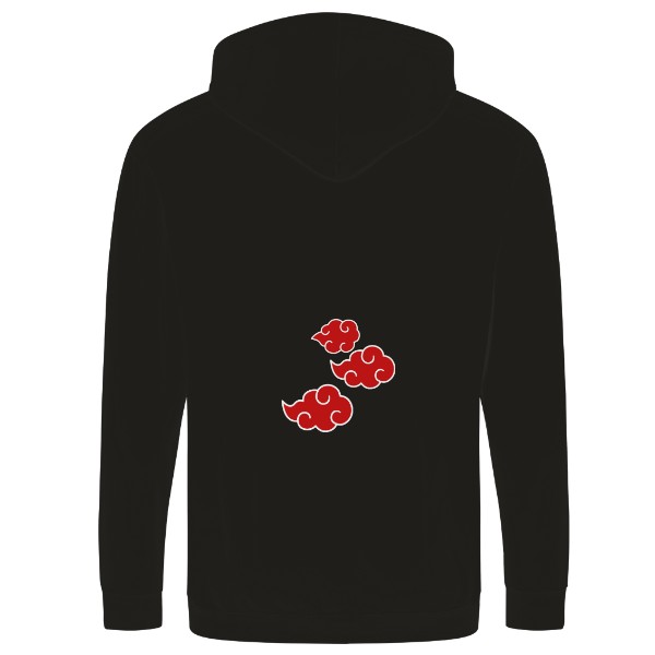 Mikina na zip unisex s potlačou Akatsuki