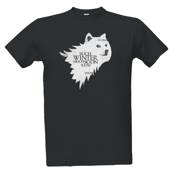Tričko s potlačou Doge winter