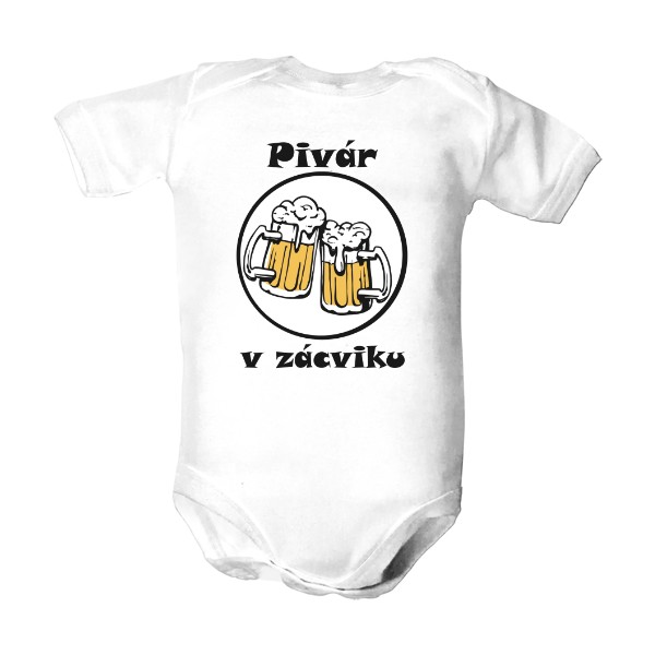 Dětské body  s potlačou Pivár v zácviku body