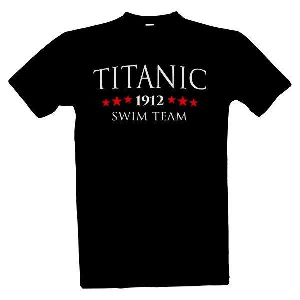 Tričko s potlačou Titanic swim team